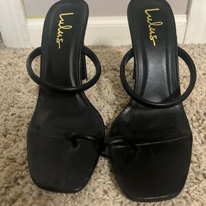 Lulu's Black Women's Heeled Sandals Brand New